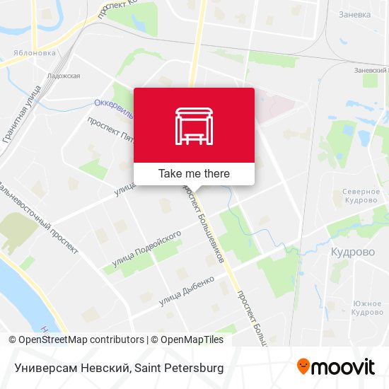Универсам Невский map