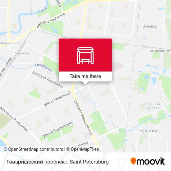 Товарищеский проспект map