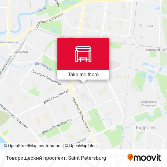Товарищеский проспект map