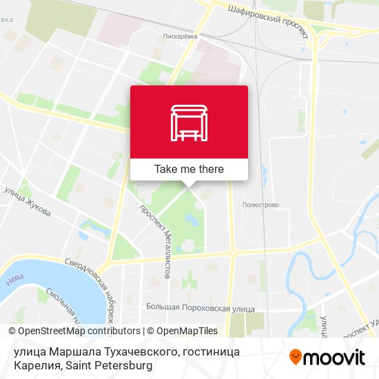 улица Маршала Тухачевского, гостиница Карелия map