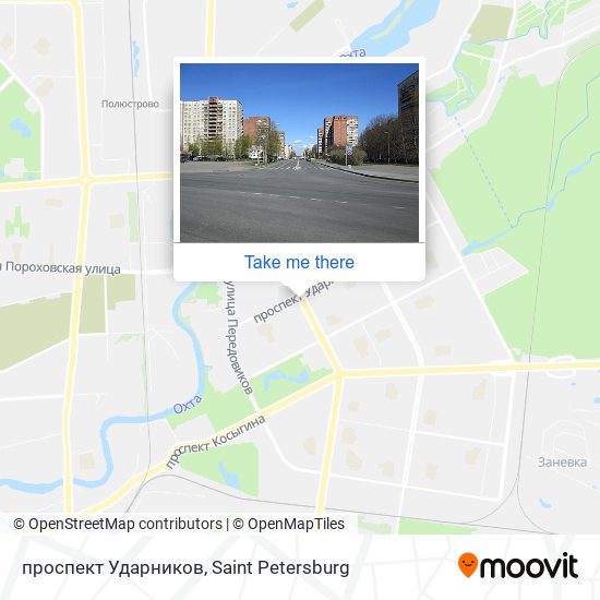 проспект Ударников map