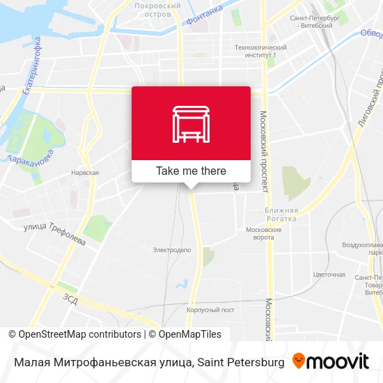 Малая Митрофаньевская улица map