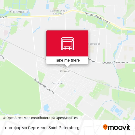 платформа Сергиево map