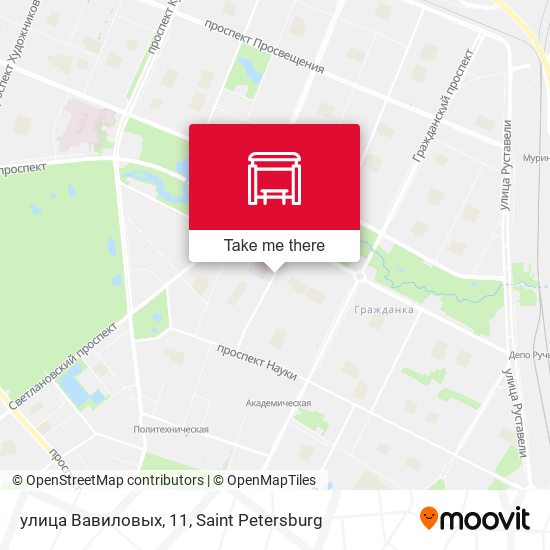 улица Вавиловых, 11 map