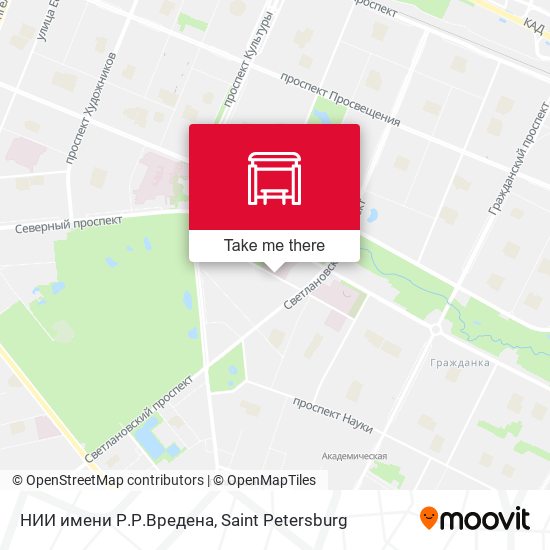 НИИ имени Р.Р.Вредена map