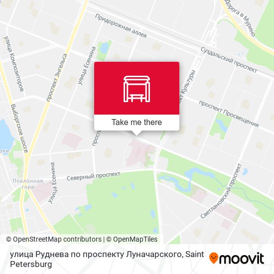 улица Руднева по проспекту Луначарского map