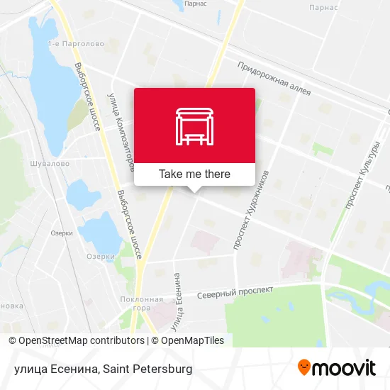 улица Есенина map