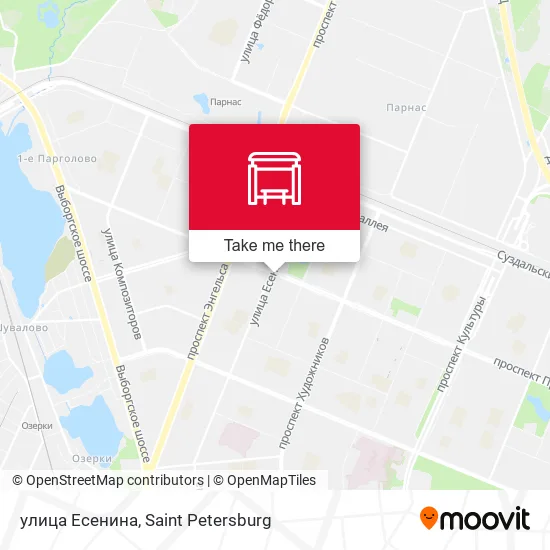 улица Есенина map