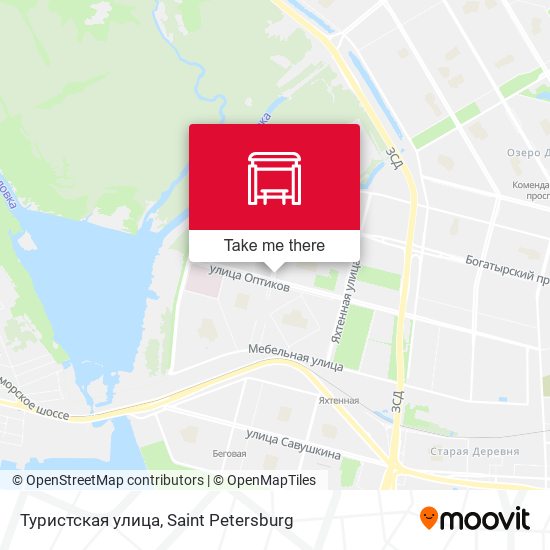 Туристская улица map