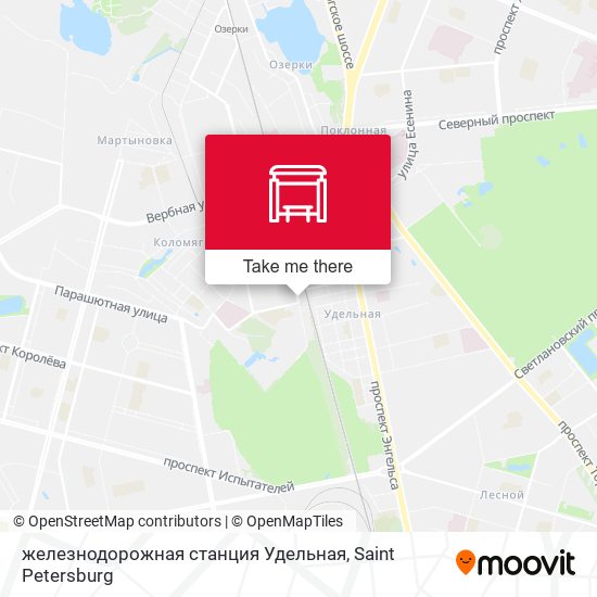 железнодорожная станция Удельная map