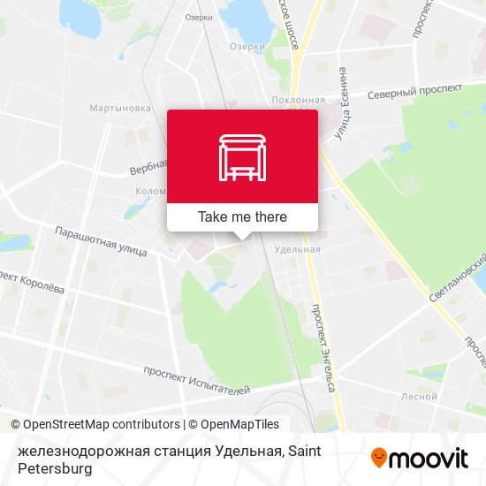 железнодорожная станция Удельная map