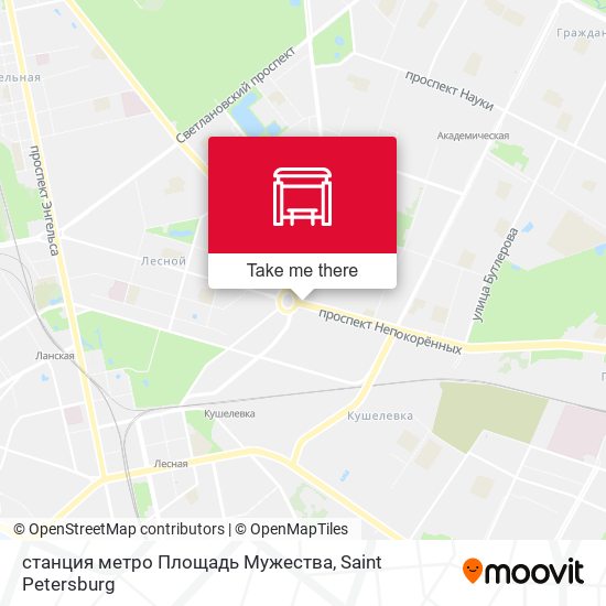 станция метро Площадь Мужества map