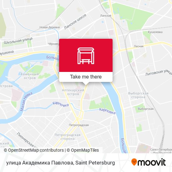 улица Академика Павлова map