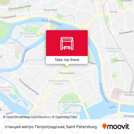 станция метро Петроградская map