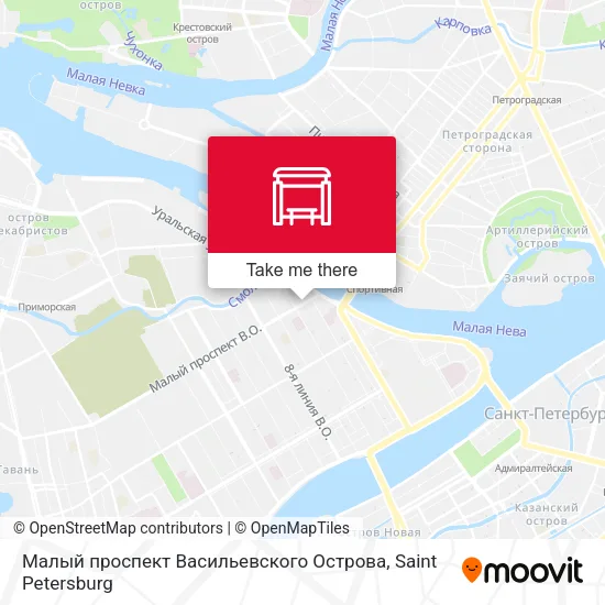 Малый проспект Васильевского Острова map