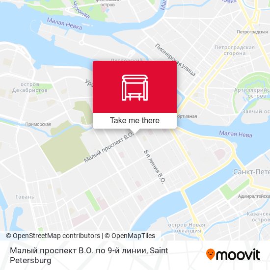 Малый проспект В.О. по 9-й линии map