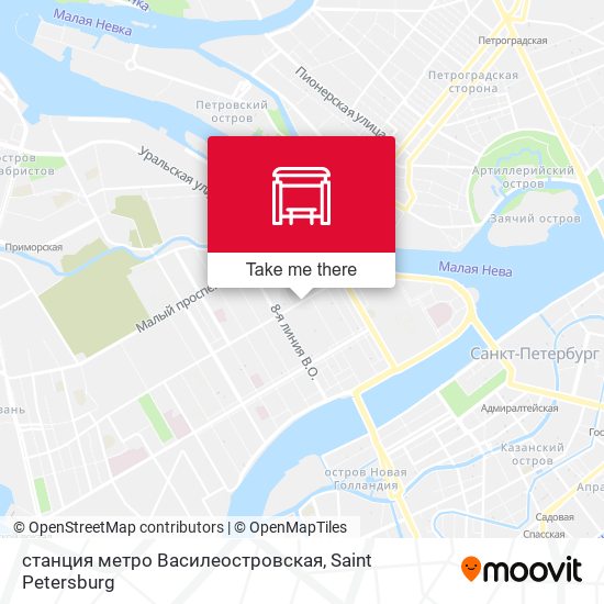 станция метро Василеостровская map