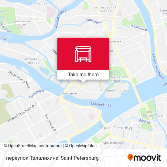 переулок Талалихина map