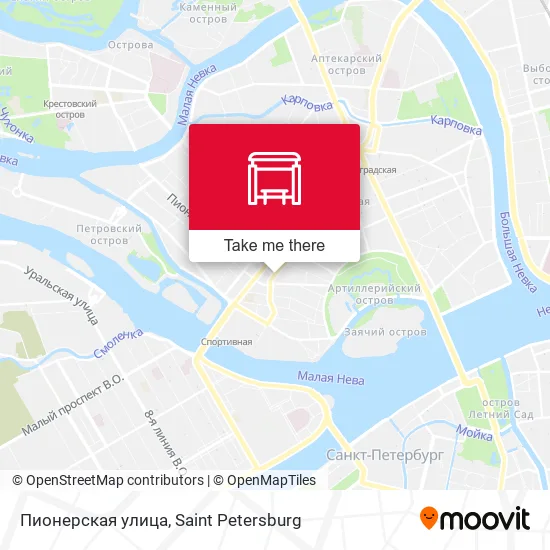 Пионерская улица map