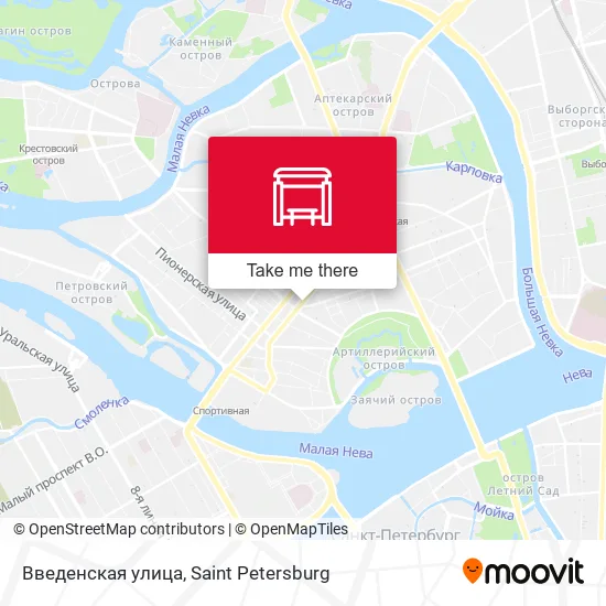 Введенская улица map