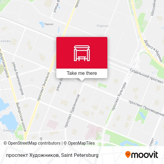 проспект Художников map