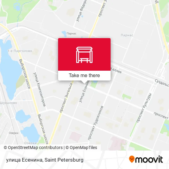 улица Есенина map
