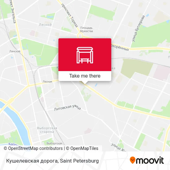 Кушелевская дорога map