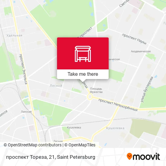 проспект Тореза, 21 map