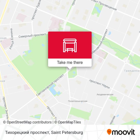 Тихорецкий проспект map