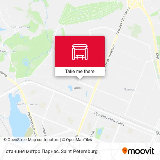 станция метро Парнас map