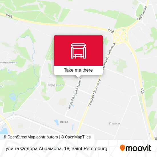 улица Фёдора Абрамова, 18 map