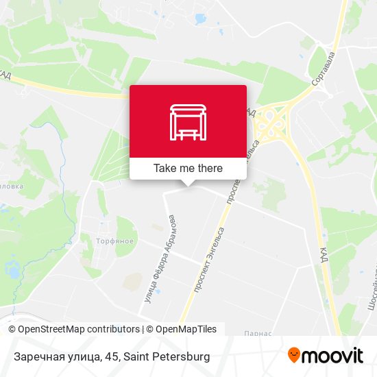 Заречная улица, 45 map