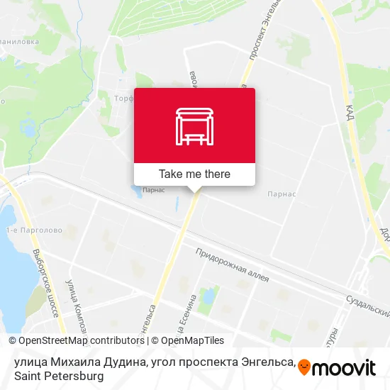 улица Михаила Дудина, угол проспекта Энгельса map