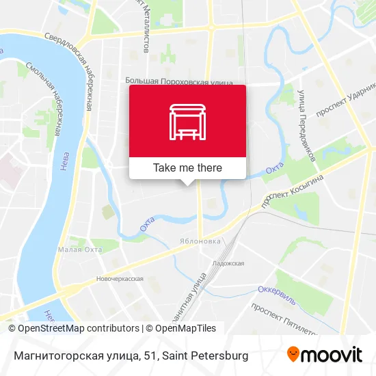 Магнитогорская улица, 51 map