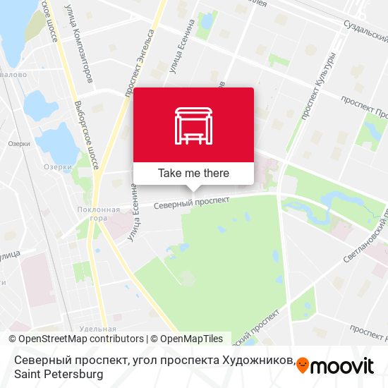 Северный проспект, угол проспекта Художников map