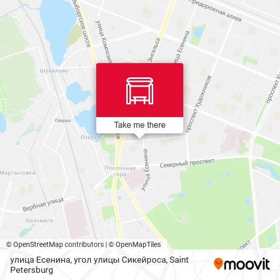 улица Есенина, угол улицы Сикейроса map