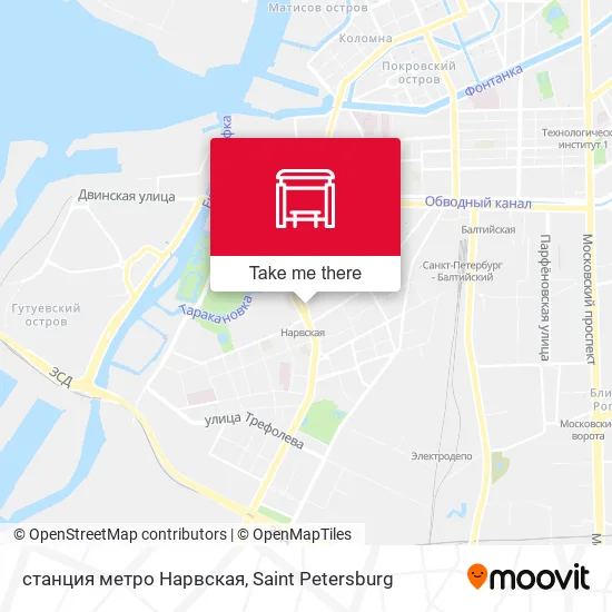 станция метро Нарвская map