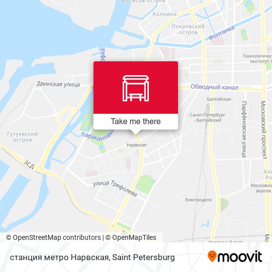 станция метро Нарвская map