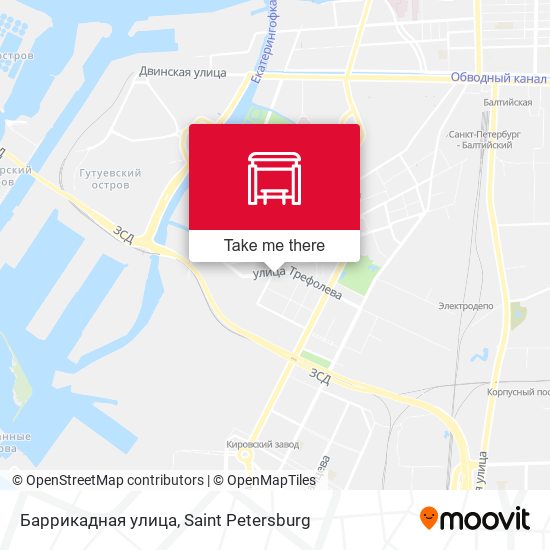 Баррикадная улица map