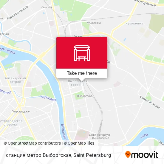 станция метро Выборгская map
