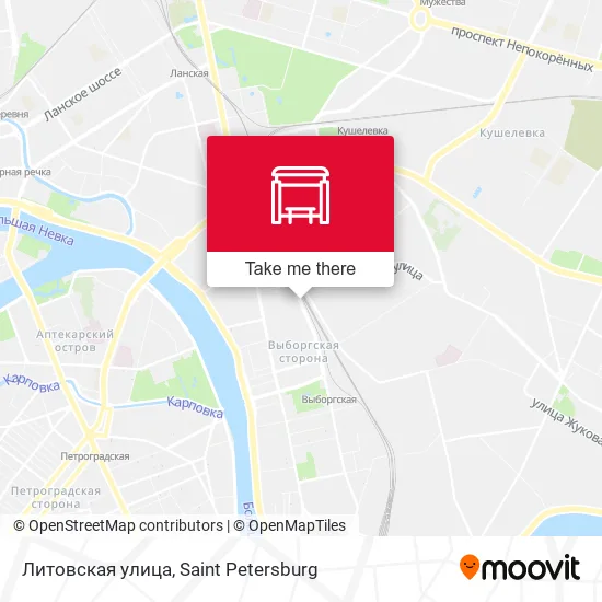 Литовская улица map