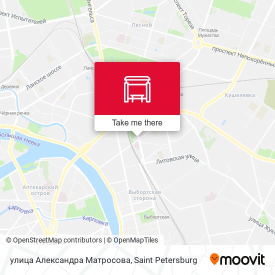 улица Александра Матросова map