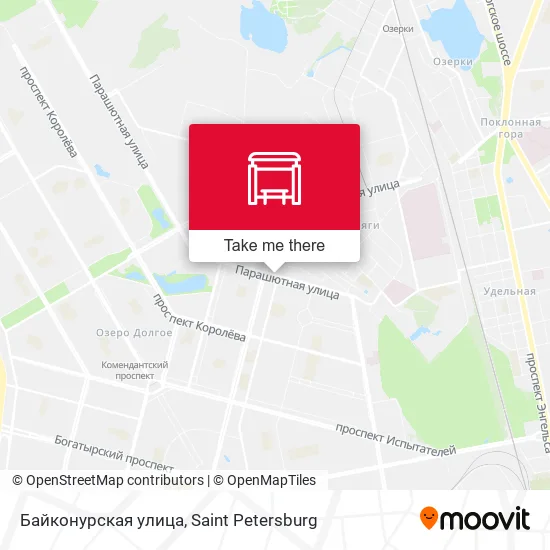 Байконурская улица map
