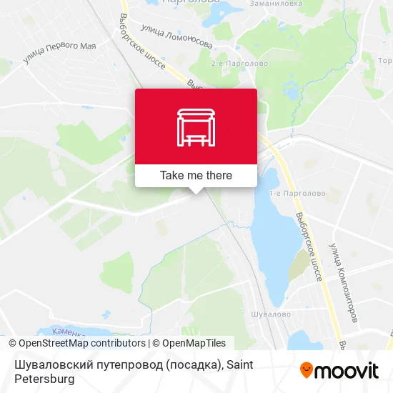 Шуваловский путепровод (посадка) map