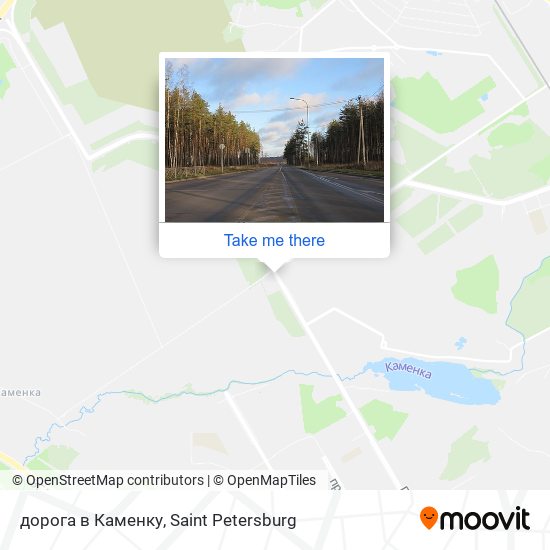 дорога в Каменку map