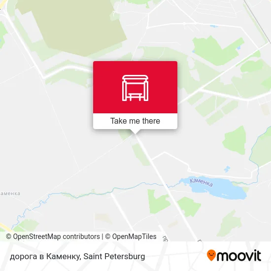 дорога в Каменку map