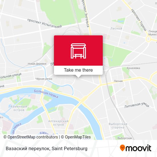 Вазаский переулок map