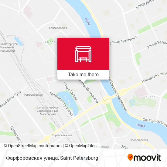 Фарфоровская улица map