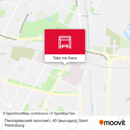 Пискарёвский проспект, 40 (высадка) map