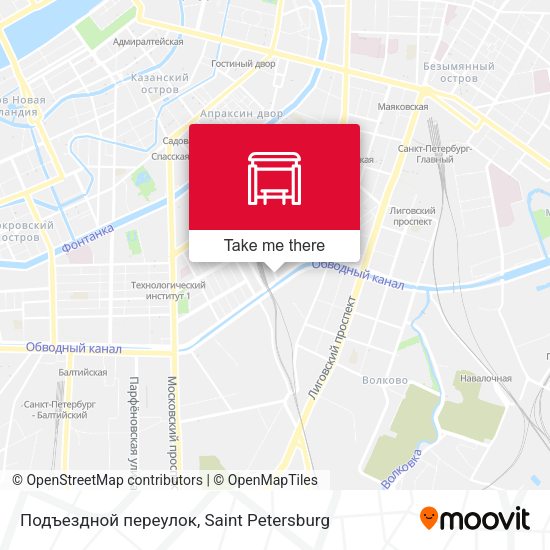 Подъездной переулок map